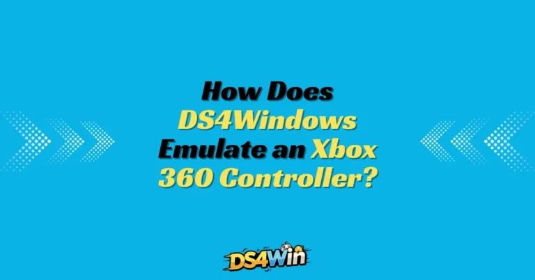 How Does DS4Windows Emulate an Xbox 360 Controller